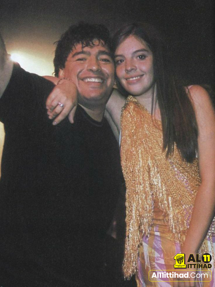 DIEGO MARADONA AND GIRLFRIEND