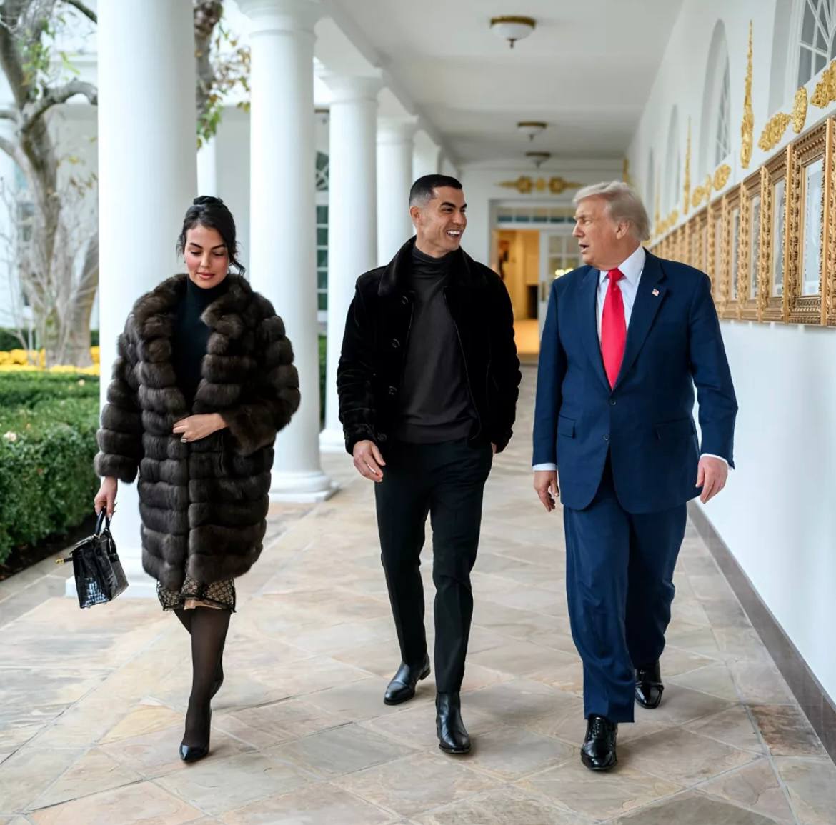 عکس رسمی رونالدو با ترامپ