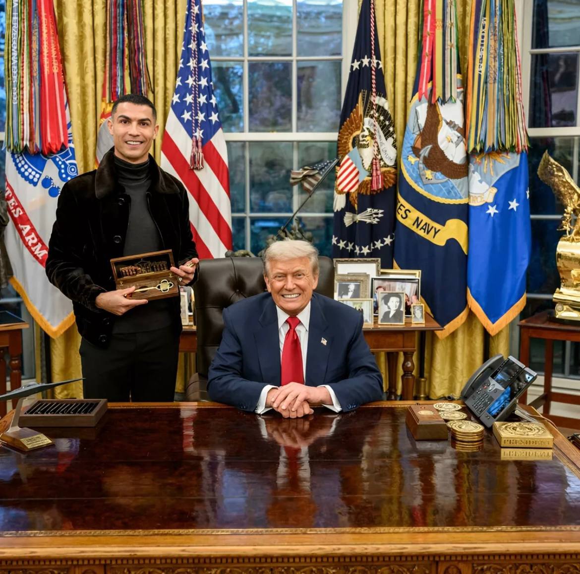 ارتباط رونالدو و ترامپ